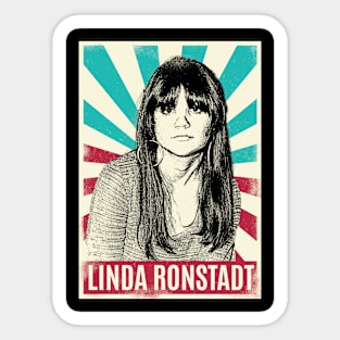 Vintage Linda Ronstadt 80s Sticker